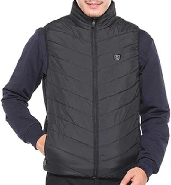 guy wears Hilipert Heated Vest