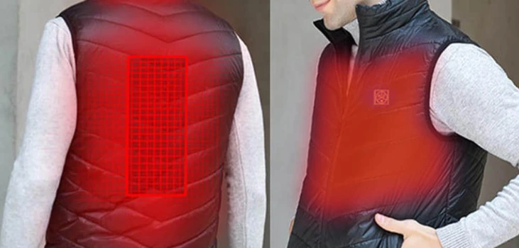 guy wearing Hilipert Heated Vest